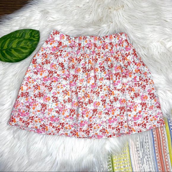 J. Crew Factory Dresses & Skirts - 5️⃣ J crew Factory 100% cotton floral mini skirt